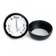Светильник потолочный Feron HL355 12W, 220V, GX53, черный 41508