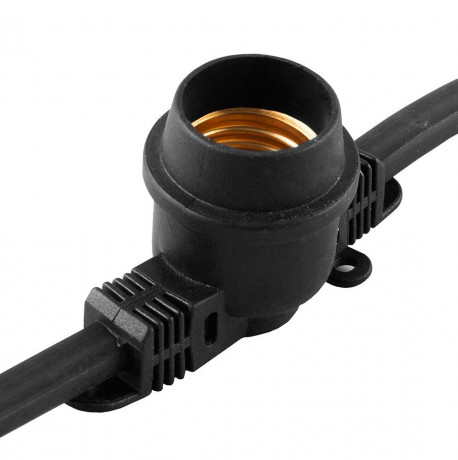 Гирлянда белт-лайт Feron CL50-100 230V черная IP65 29882