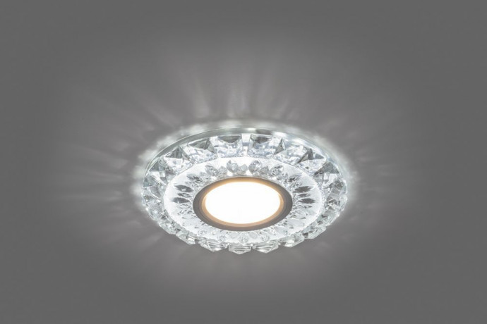 Светильник встраиваемый с белой LED подсветкой Feron CD922 потолочный MR16 G5.3 прозрачный