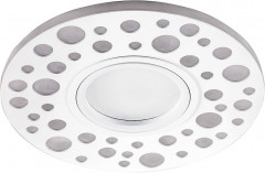 Светильник встраиваемый с LED подсветкой Feron CD989 потолочный MR16 G5.3 белый