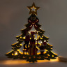 Деревянная световая фигура, 10 LED, цвет свечения: теплый белый, 25*3*27cm, шнур 1,4 м, IP20, LT080 артикул 26828