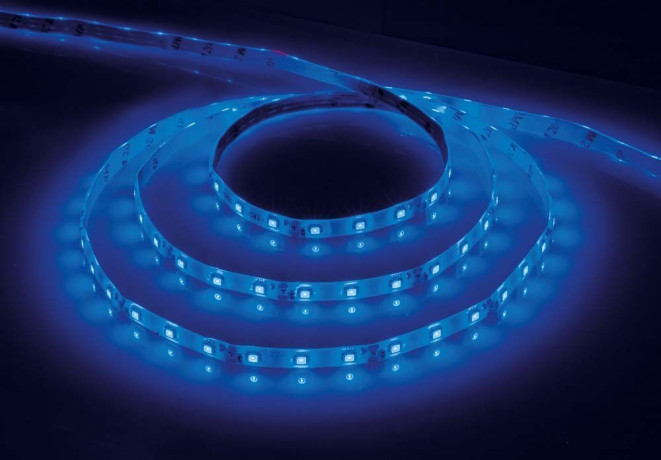 Cветодиодная LED лента Feron LS604, 60SMD(2835)/м 4.8Вт/м 5м IP65 12V синий Артикул 27677
