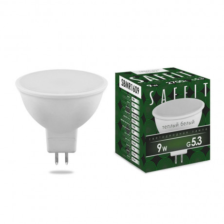 Лампа светодиодная SAFFIT SBMR1609 MR16 GU5.3 9W 2700K 55084