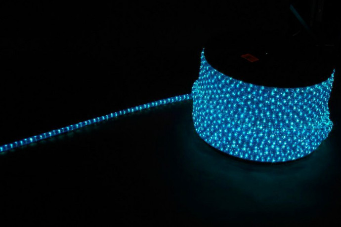 Дюралайт светодиодный Feron LED-F3W 3-х жильный , синий-белый 2,88Вт/м 72LED/м 50м 220V артикул 26211