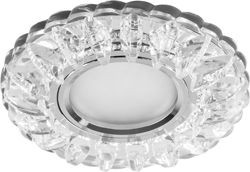 Светильник встраиваемый с белой LED подсветкой Feron CD933 потолочный MR16 G5.3 прозрачный