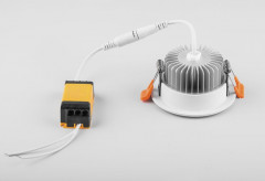 Светодиодный светильник Feron AL650 встраиваемый 7W 4000K белый с хромом