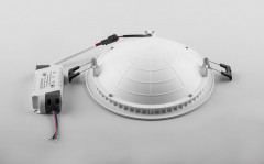Светодиодный светильник Feron AL9070 встраиваемый 12W 4000K белый с золотом