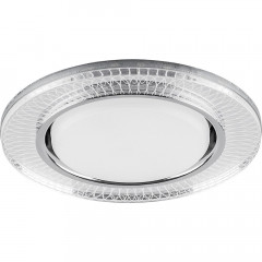 Светильник встраиваемый с белой LED подсветкой Feron CD4038 потолочный GX53 без лампы, прозрачный, хром 40505