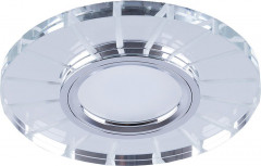 Светильник встраиваемый с LED подсветкой Feron CD982 потолочный MR16 G5.3 прозрачный, хром