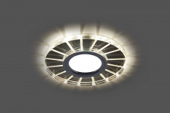 Светильник встраиваемый с LED подсветкой Feron CD982 потолочный MR16 G5.3 прозрачный, хром