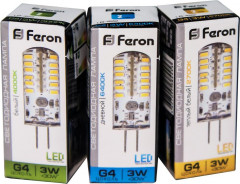 Лампа светодиодная Feron LB-422 G4 3W 6400K 25533